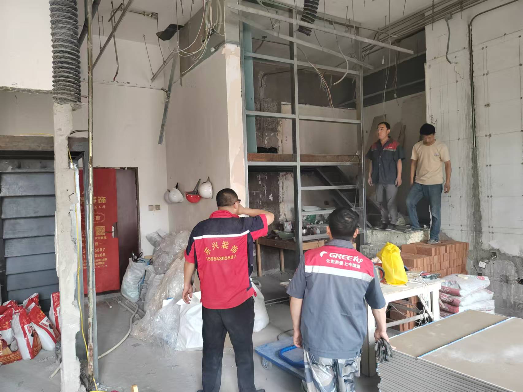 阳信东兴装饰家装施工现场
